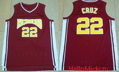 Men's The Movie Richmond Oilers #22 Timo Cruz Red Soul Swingman Basketball Jersey