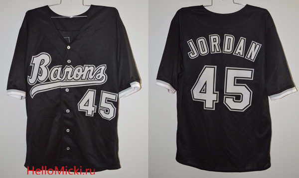 Men's Chicago White Sox #45 Michael Jordan Barons Space Jam Baseball Jersey 