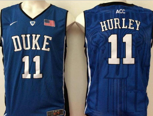 Men's Duke Blue Devils #11 Bobby Hurley Royal Blue College Basketball Stitched Nike Swingman Jersey
