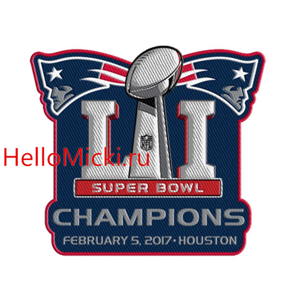 2017 New England Patriots SUPER BOWL LI CHAMPIONS PATCH