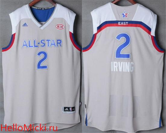 Youth Eastern Conference Cleveland Cavaliers #2 Kyrie Irving adidas Gray 2017 NBA All-Star Game Swingman Jersey