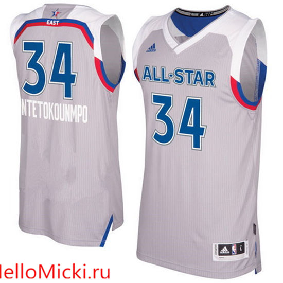 Youth Giannis Antetokounmpo adidas Gray 2017 NBA All-Star Game East Swingman Jersey