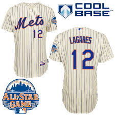 Men's New York Mets #12 Roberto Alomar Majestic Cream Pinstripe Cool Base Baseball  Jersey