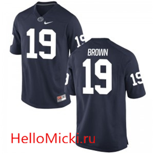 Men's Nike #19 Replica Navy Torrence Brown Penn State Nittany Lions Alumni Football Jersey