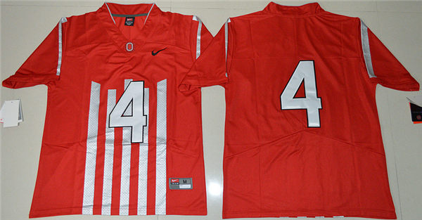 Men's Ohio State Buckeyes #4 Curtis Samuel Red 1917 Throwback College Football Limited Jersey