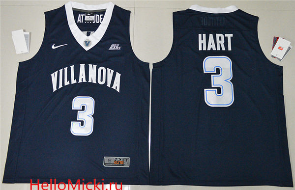 Men's Villanova Wildcats #3 Josh Hart 2012-16 Nike Navy College Basketball Stitched NCAA Jersey