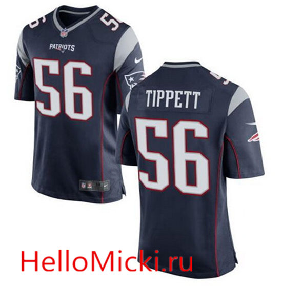 Youth New England Patriots Retired Player #56 Andre Tippett Navy Blue Stitched NFL Nike Game Jersey