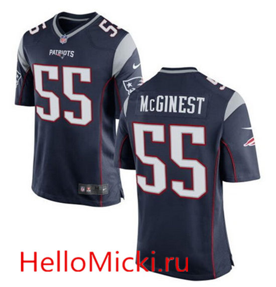 Youth New England Patriots Retired Player #55 Willie McGinest Navy Blue Stitched NFL Nike Game Jersey