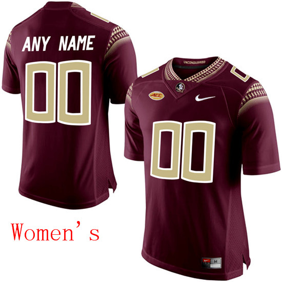 Women's Florida State Seminoles Customized College Football Limited Jersey - Red