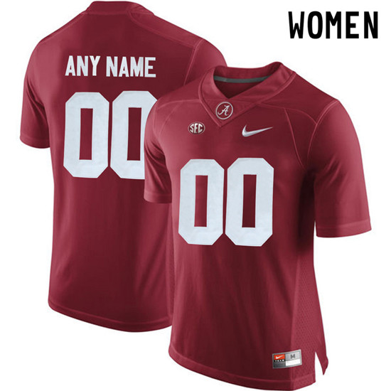 Women Alabama Crimson Tide Customize College Football Limited Jersey - Crimson