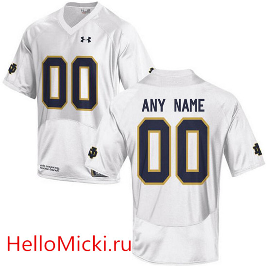 Women's Norte Dame Fighting Irish Customized Shamrock Series Under Armour White College Football Jersey