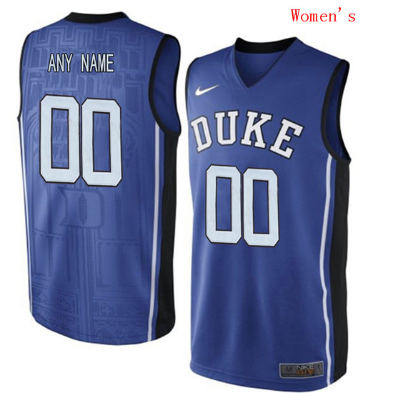 Women's Duke Blue Devils Royal Blue V Neck College Basketball Elite Jersey