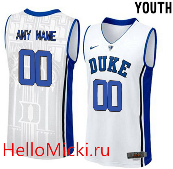 Youth Duke Blue Devils 2017 Blue V Neck Custom College Basketball Authentic Jersey