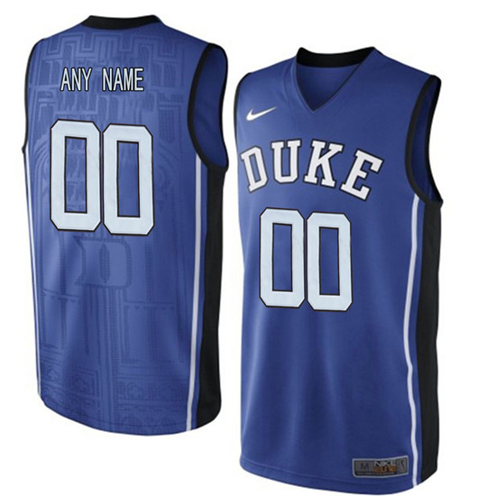 Men's Duke Blue Devils Royal Blue V Neck College Basketball Elite Jersey
