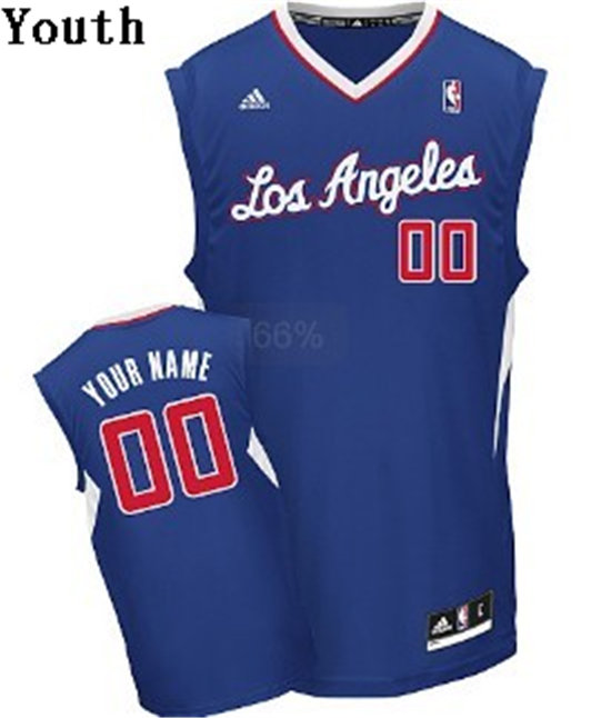 Kids Los Angeles Clippers Customized Blue Jersey