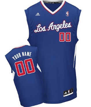 Mens Los Angeles Clippers Customized Blue Jersey