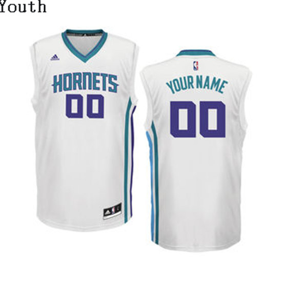 Youth Charlotte Hornets Replica Home Jersey - White