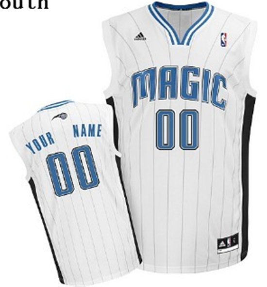 Kids Orlando Magic Customized White Jersey