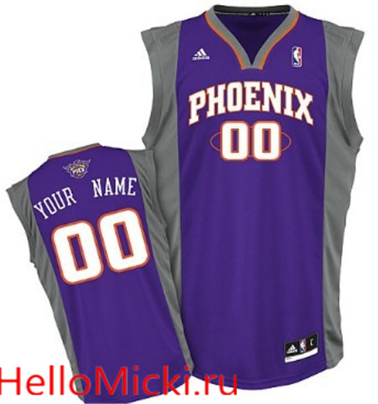 Mens Phoenix Suns Customized Purple Jersey