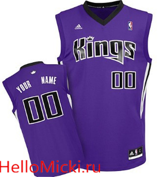 Mens Sacramento Kings Customized Purple Jersey