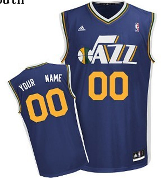 Kids Utah Jazz Customized Blue Jersey