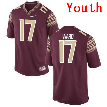Youth Florida State Seminoles #17 Charlie Ward Red Stitched College Football 2016 Nike NCAA Jersey