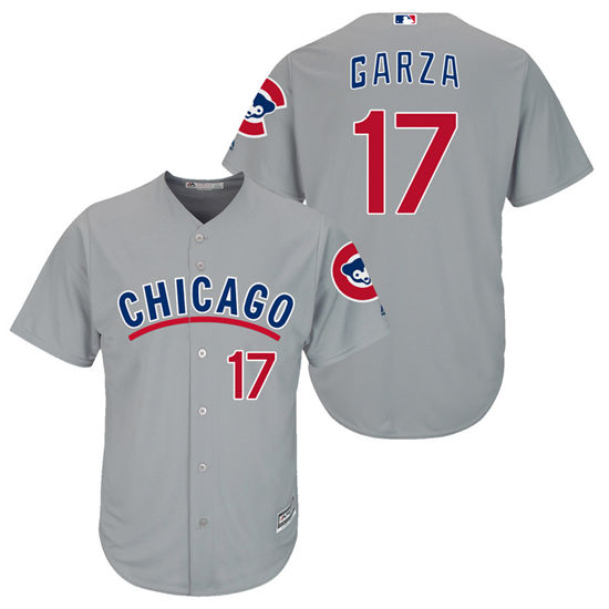 Men's Chicago Cubs Retired Player #17 Mark Grace 1940's Gray/Red Turn Back the Clock Throwback Authentic Player Jersey