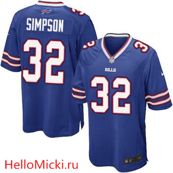 Youth Buffalo Bills #32 O. J. Simpson Nike Royal Blue Game Jersey