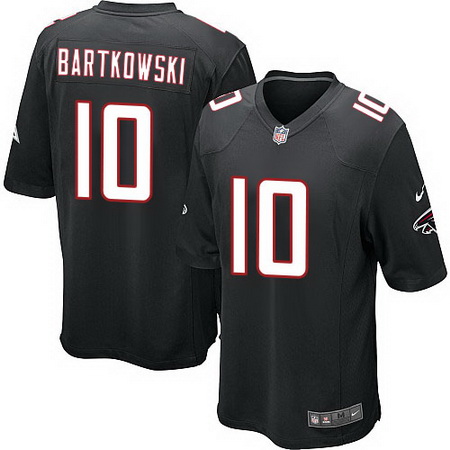 Youth Atlanta Falcons #10 Steve Bartkowski Retired Black Alternate Stitched NFL Nike Game Jersey