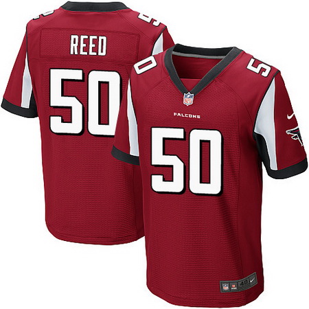 Men's Atlanta Falcons #50 Brooks Reed Red Team Color Stitched NFL Nike Elite Jersey