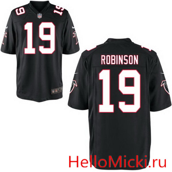 Men's Atlanta Falcons #19 Aldrick Robinson Black Alternate Stitched NFL Nike Elite Jersey