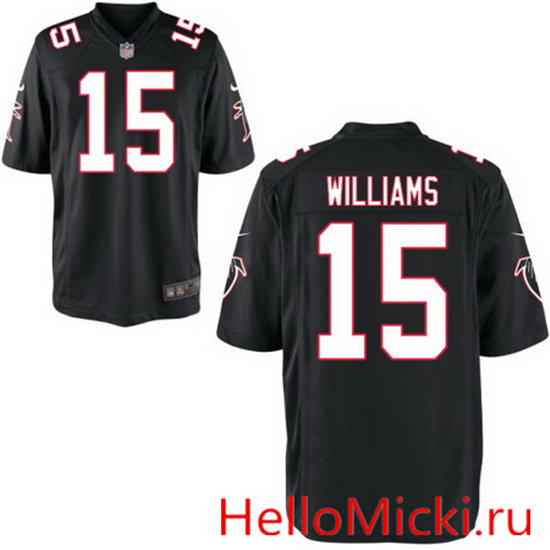 Men's Atlanta Falcons #15 Nick Williams Black Alternate Stitched NFL Nike Elite Jersey