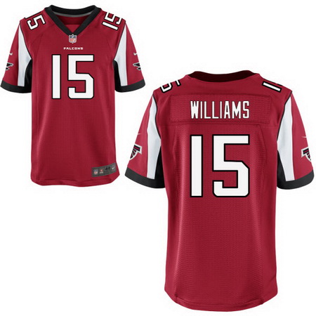 Men's Atlanta Falcons #15 Nick Williams Red Team Color Stitched NFL Nike Elite Jersey