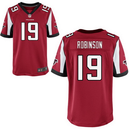 Men's Atlanta Falcons #19 Aldrick Robinson Red Team Color Stitched NFL Nike Elite Jersey