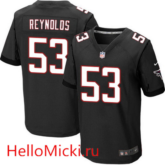 Men's Atlanta Falcons #53 LaRoy Reynolds Black Alternate Stitched NFL Nike Elite Jersey