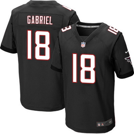Men's Atlanta Falcons #18 Taylor Gabriel Black Alternate Stitched NFL Nike Elite Jersey