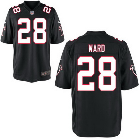 Men's Atlanta Falcons #28 Terron Ward Black Alternate Stitched NFL Nike Elite Jersey