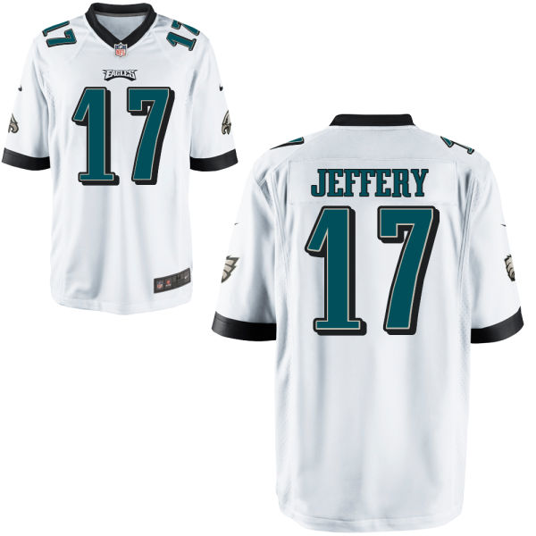 Youth Nike Philadelphia Eagles #17 Alshon Jeffery White Player Game Jersey