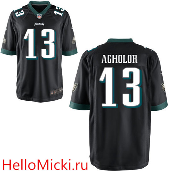 Youth Philadelphia Eagles #13 Nelson Agholor Nike Alternate Black Player Game Jersey