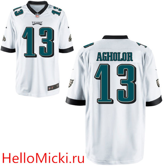 Youth Philadelphia Eagles #13 Nelson Agholor Nike White Player Game Jersey