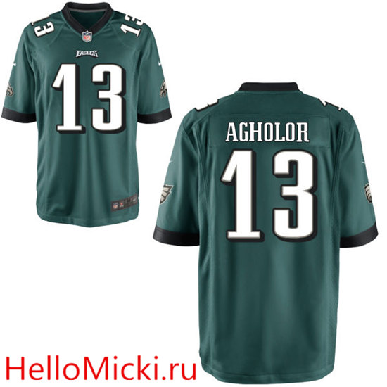 Youth Philadelphia Eagles #13 Nelson Agholor Nike Midnight Green Player Game Jersey