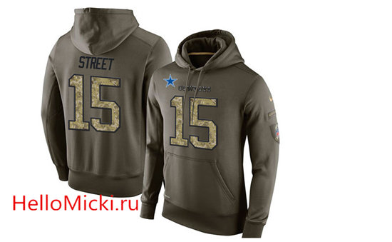 Nike Cowboys 15 Devin Street Olive Green Salute To Service Pullover Hoodie