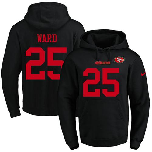 Nike 49ers 25 Jimmie Ward Black Men's Pullover Hoodie
