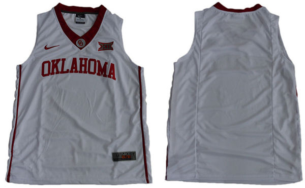 Men's Oklahoma Sooners Blank white 2016 College Basketball Nike Jersey