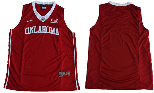 Men's Oklahoma Sooners Blank Red 2016 College Basketball Nike Jersey