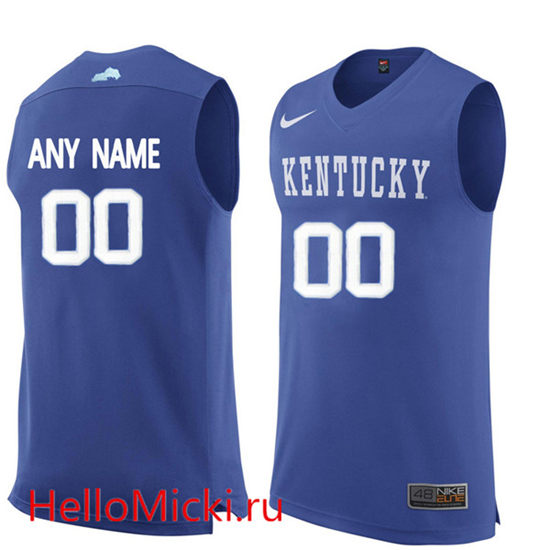 Men's Kentucky Wildcats Customized  College Basketball Jersey - Royal Blue
