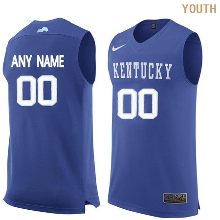 Youth Kentucky Wildcats Custom College Basketball Jersey - Royal Blue