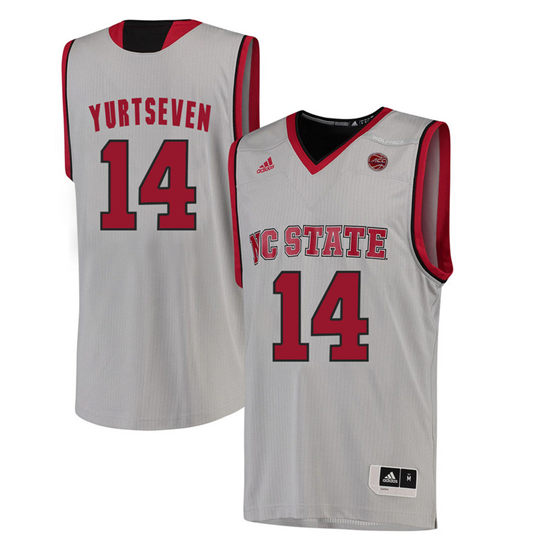 Men's NC State Wolfpack Omer Yurtseven 14 College Basketball Jersey - White