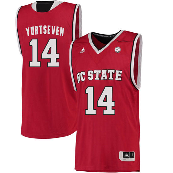 Men's NC State Wolfpack Omer Yurtseven 14 College Basketball Jersey - Red