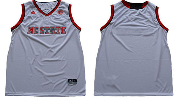 Men's NC State Wolfpack Blank College Basketball Jersey - White